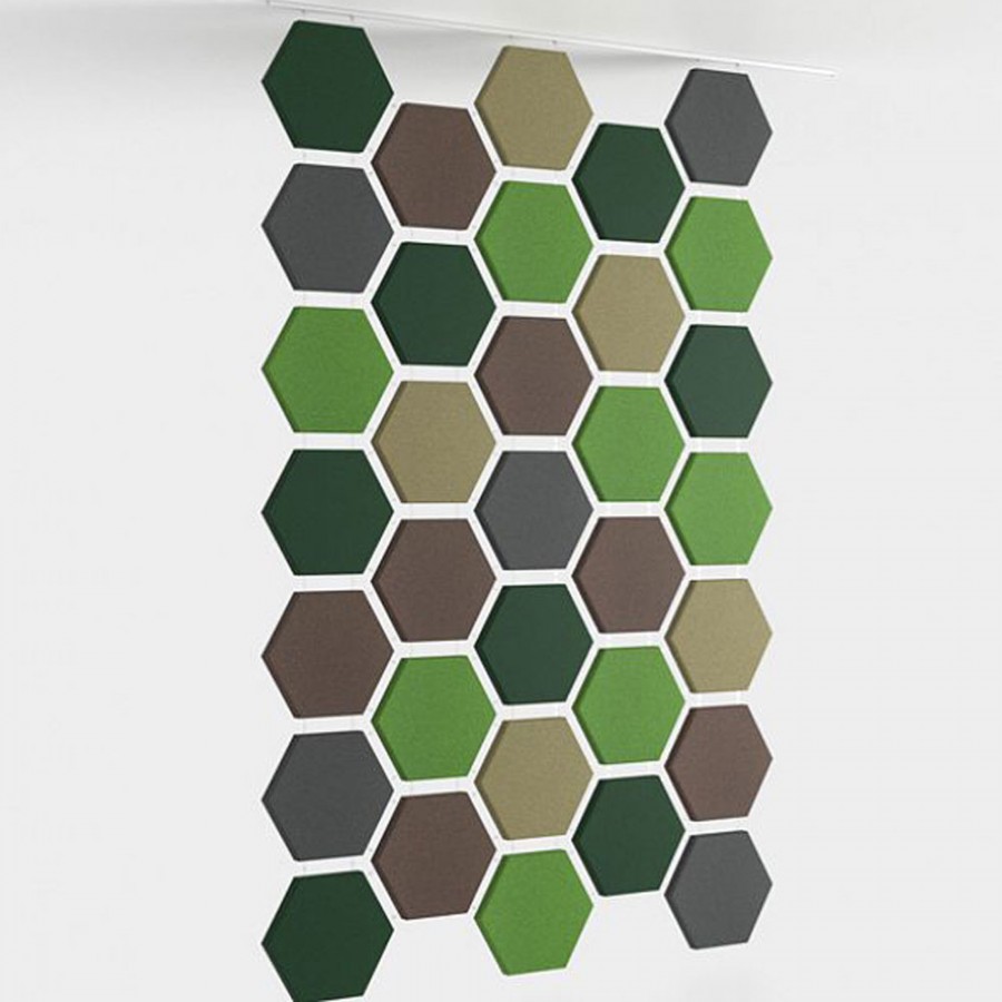 Panouri acustice Fluffo Web Hexa Edge M, S